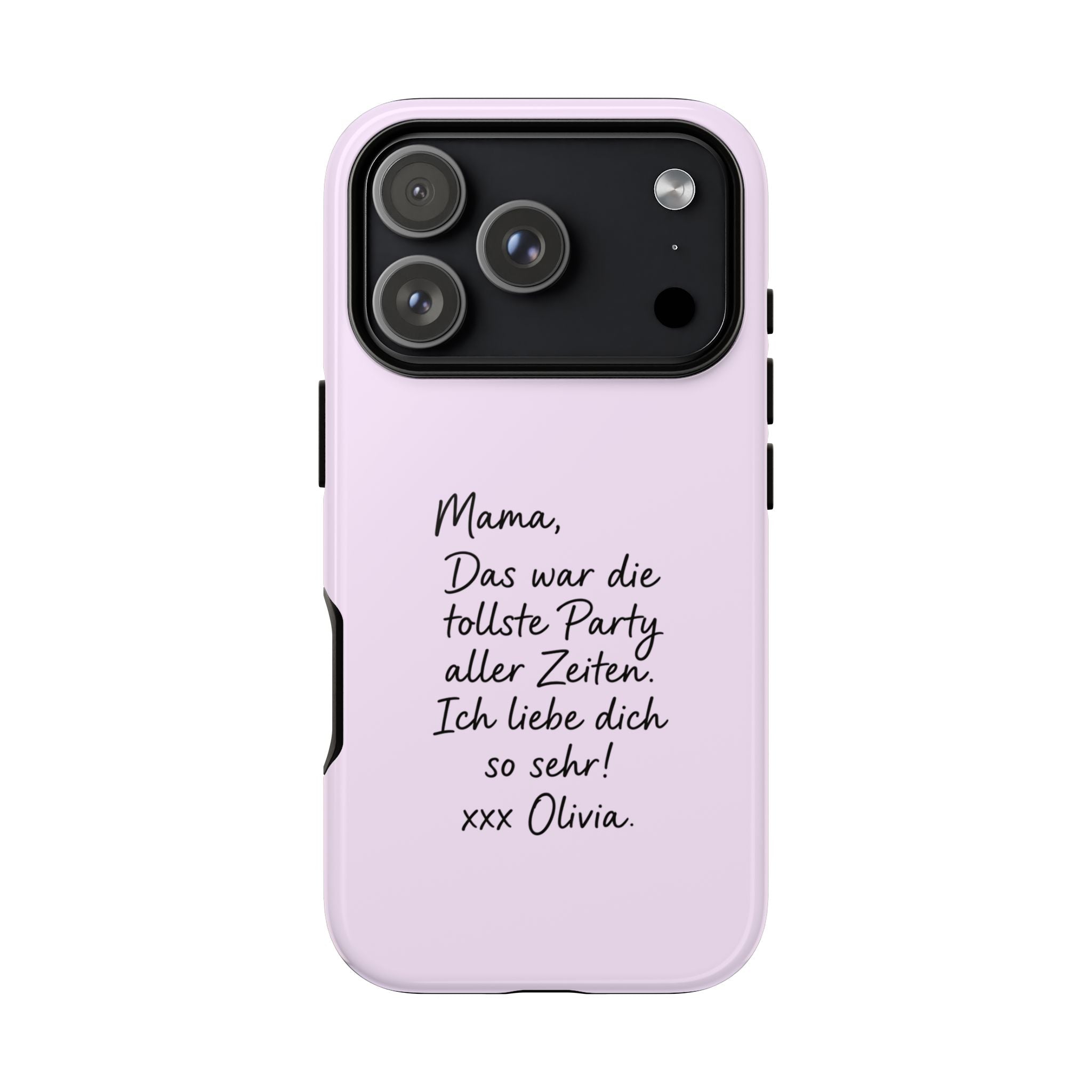 LAVENDEL mit handgeschriebener Notiz – Personalisierte Handyhülle mit Dual-Layer-Schutz