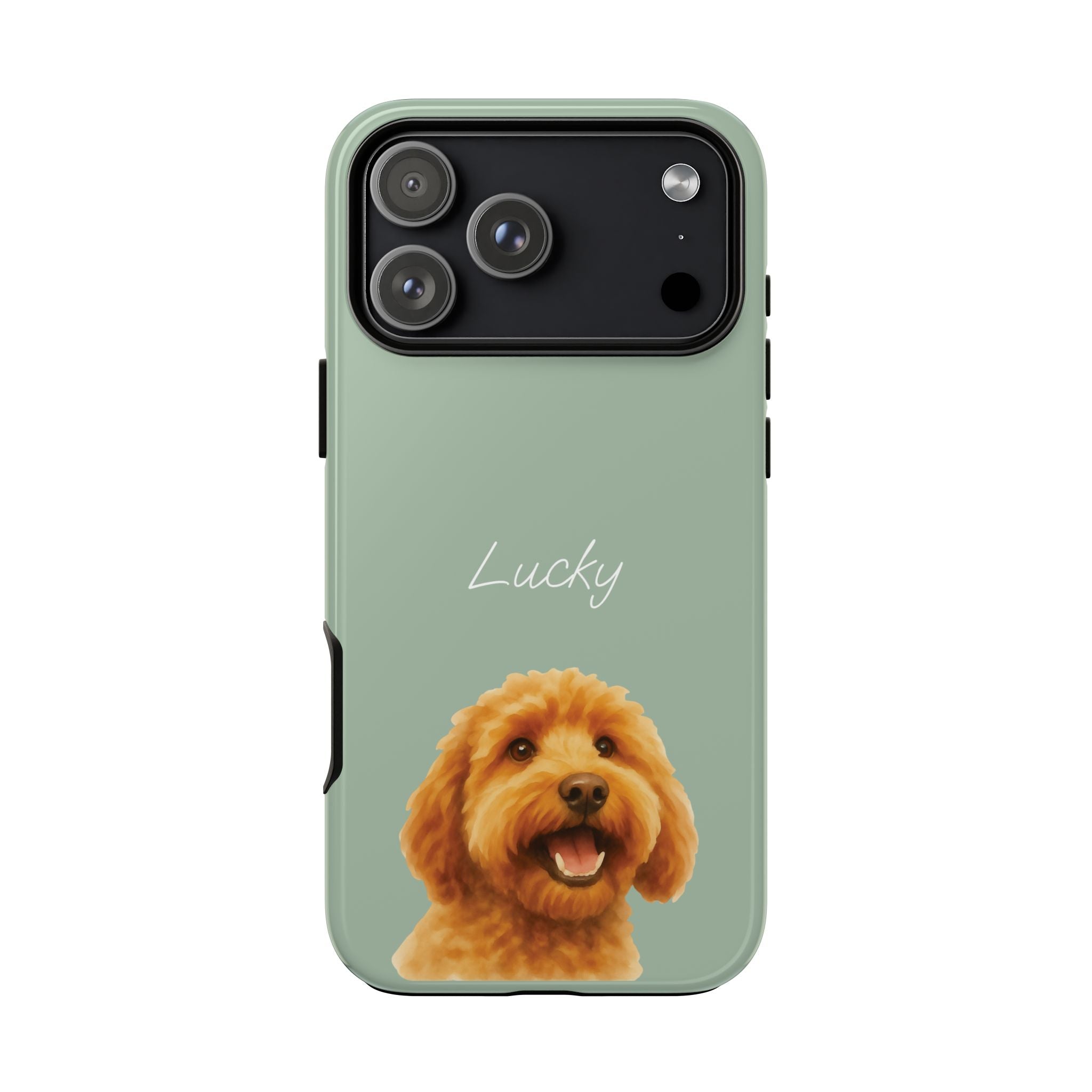 PET AQUARELL SALBEI – Personalisierte Handyhülle mit Dual-Layer-Schutz