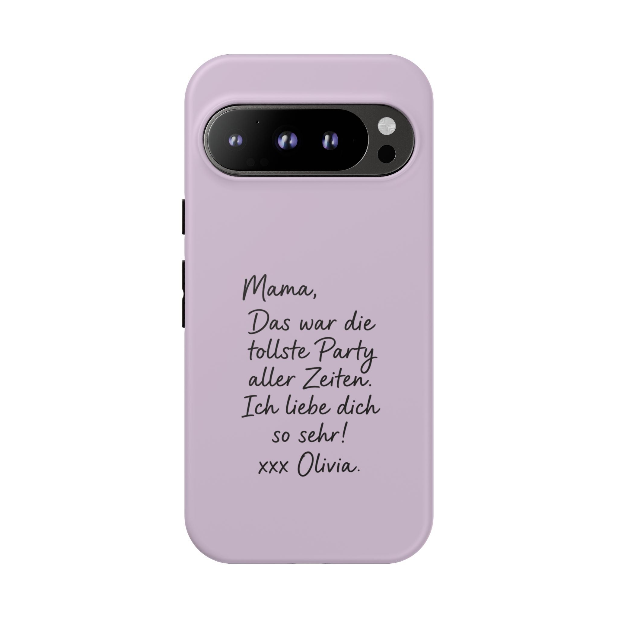 LAVENDER HANDWRITTEN NOTE – Personalisierte Handyhülle mit Dual-Layer-Schutz