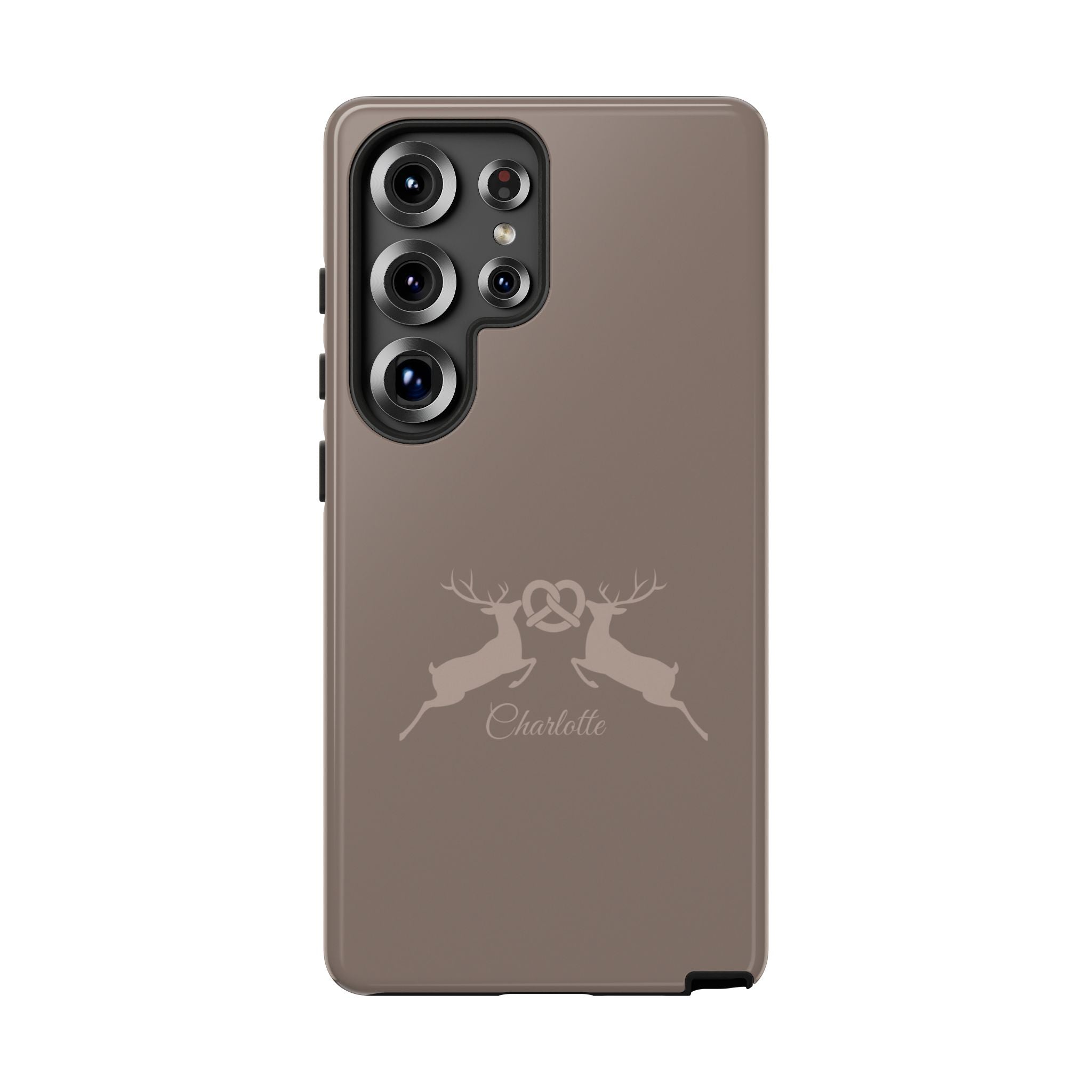 HIRSCH MOCCA – Personalisierte Handyhülle mit Dual-Layer-Schutz