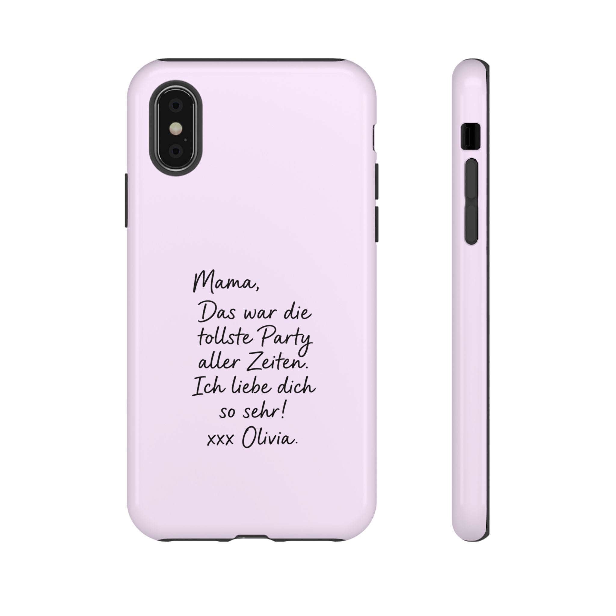 LAVENDEL mit handgeschriebener Notiz – Personalisierte Handyhülle mit Dual-Layer-Schutz