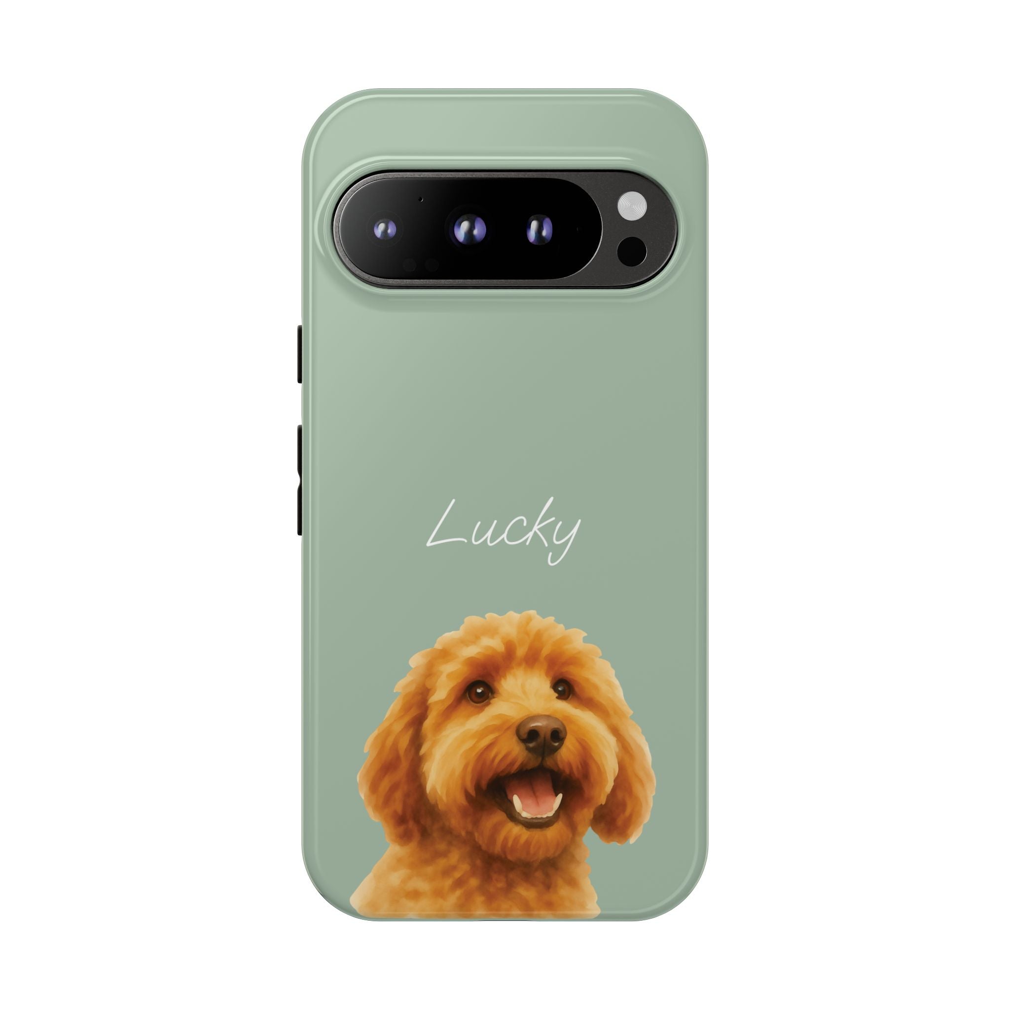 PET AQUARELL SALBEI – Personalisierte Handyhülle mit Dual-Layer-Schutz