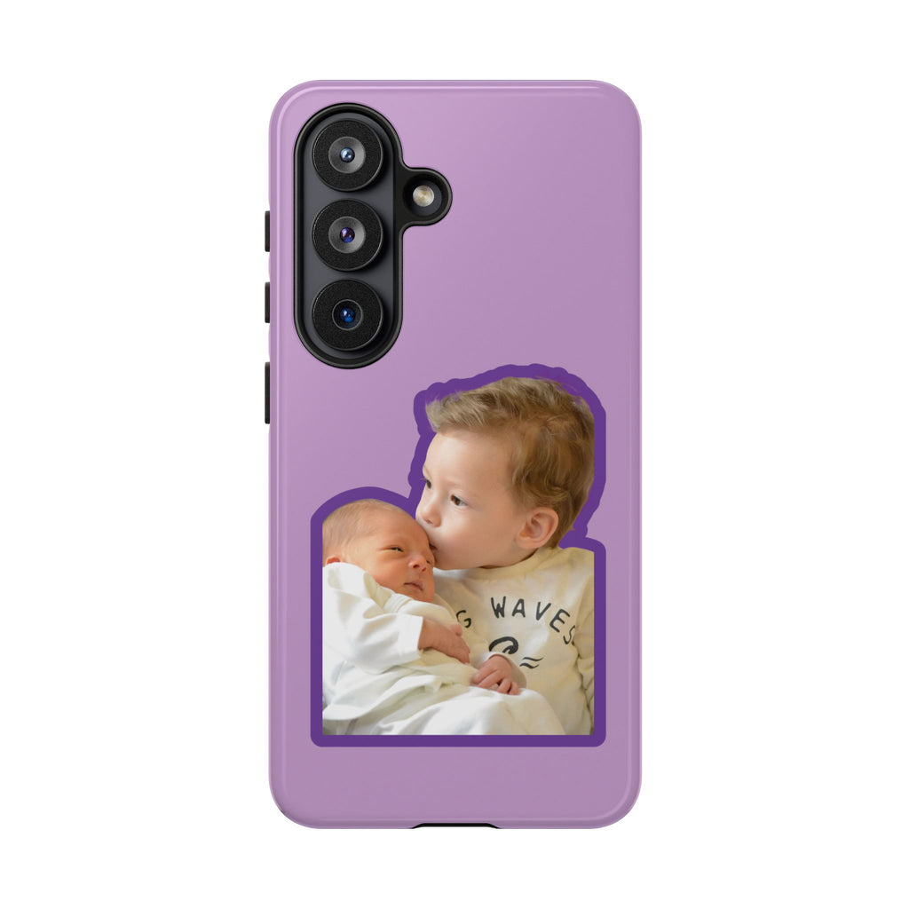 PURPLE CARTOON – Personalisierte Foto Handyhülle mit Dual-Layer-Schutz