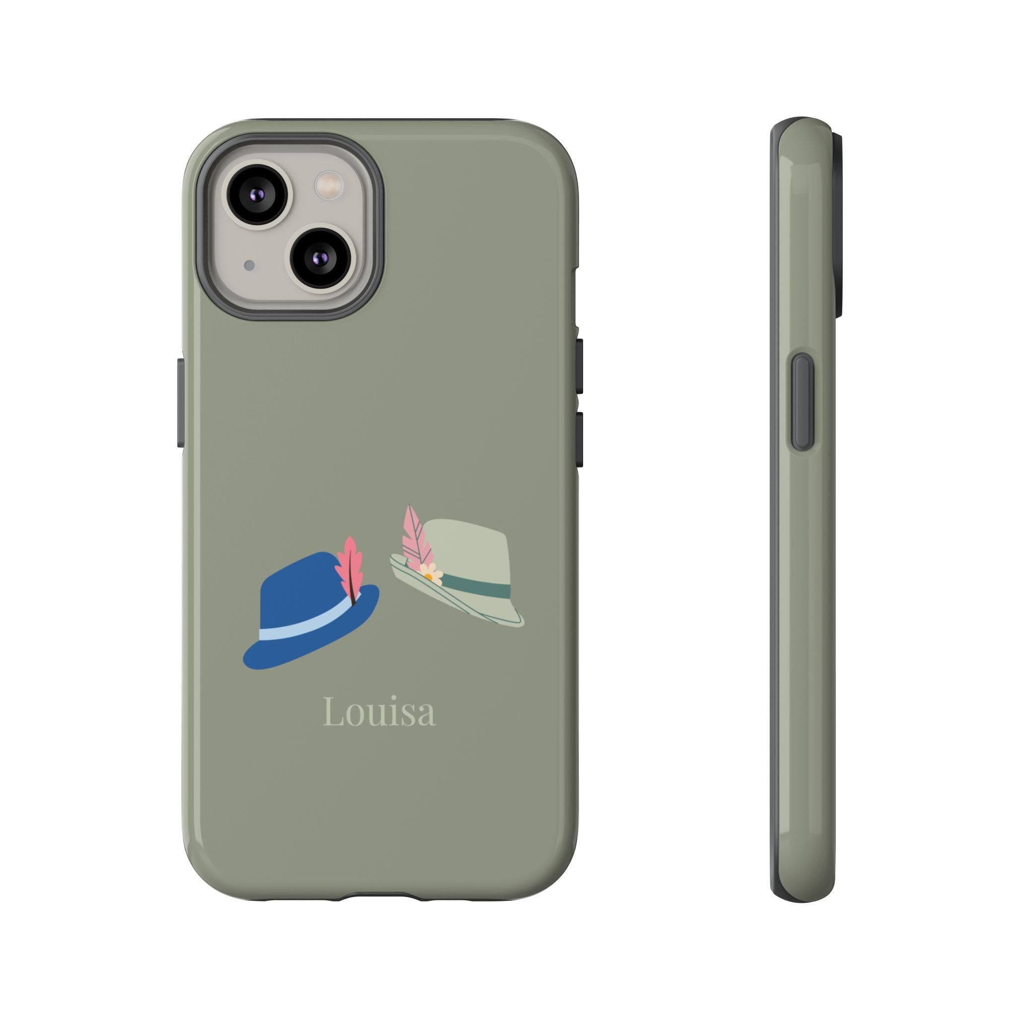 TRACHTENHÜTE SALBEI – Personalisierte Handyhülle mit Dual-Layer-Schutz