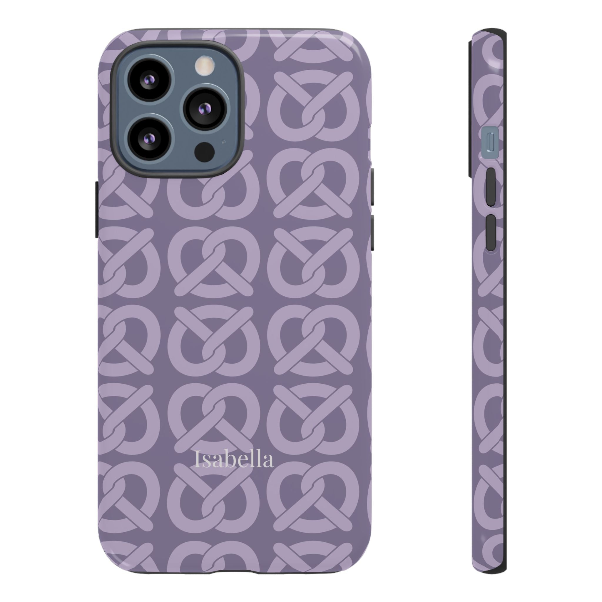 BREZN MONOGRAMM LAVENDEL – Personalisierte Handyhülle mit Dual-Layer-Schutz