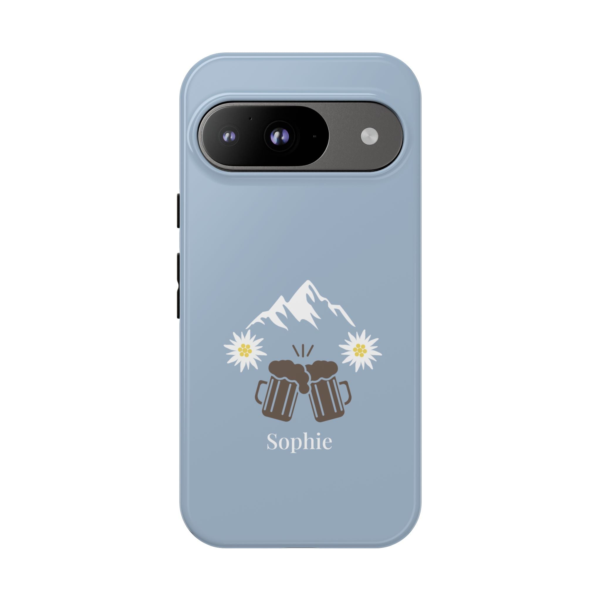 O'ZAPFT PASTELLBLAU – Personalisierte Handyhülle mit Dual-Layer-Schutz