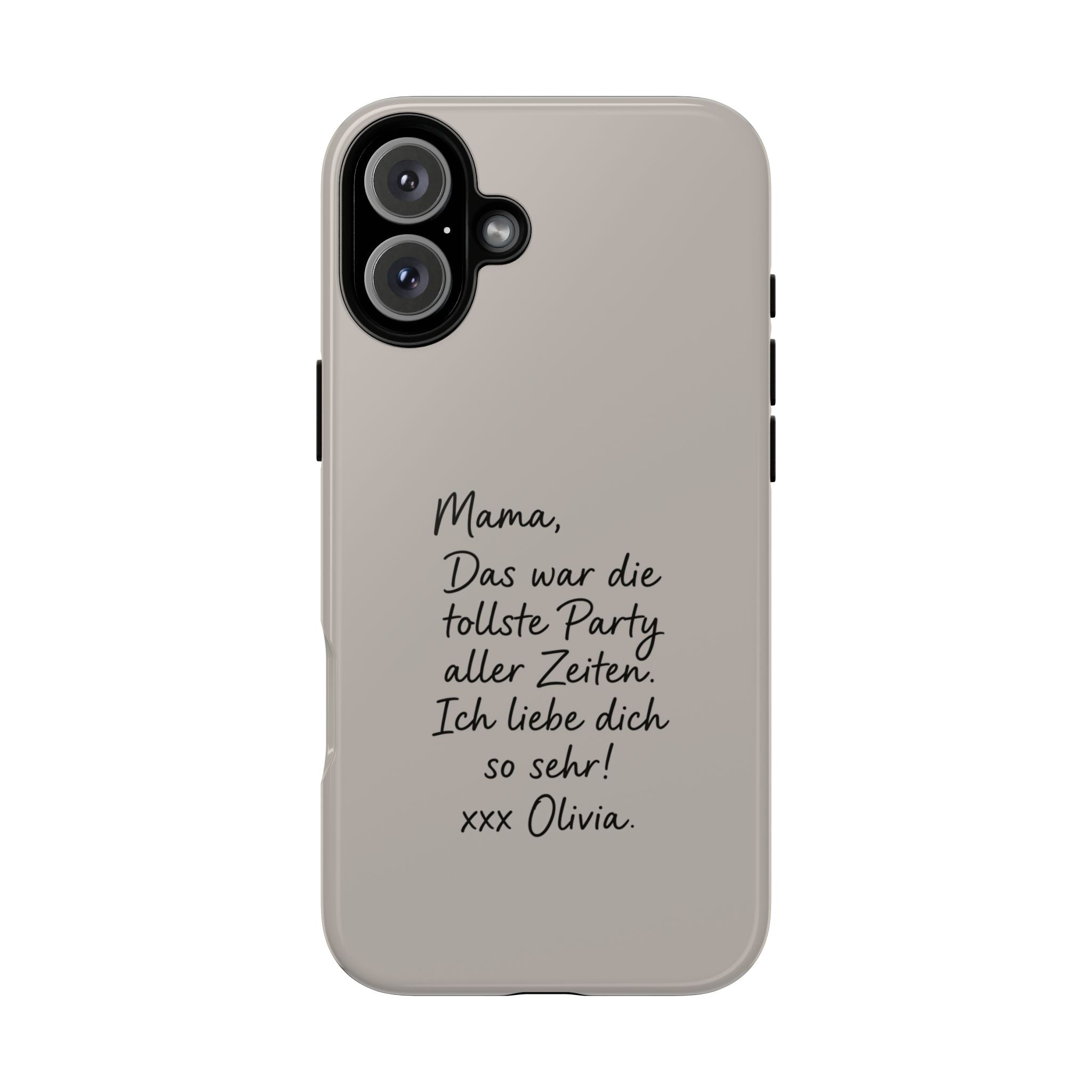 MOCCA HANDWRITTEN NOTE – Personalisierte Handyhülle mit Dual-Layer-Schutz