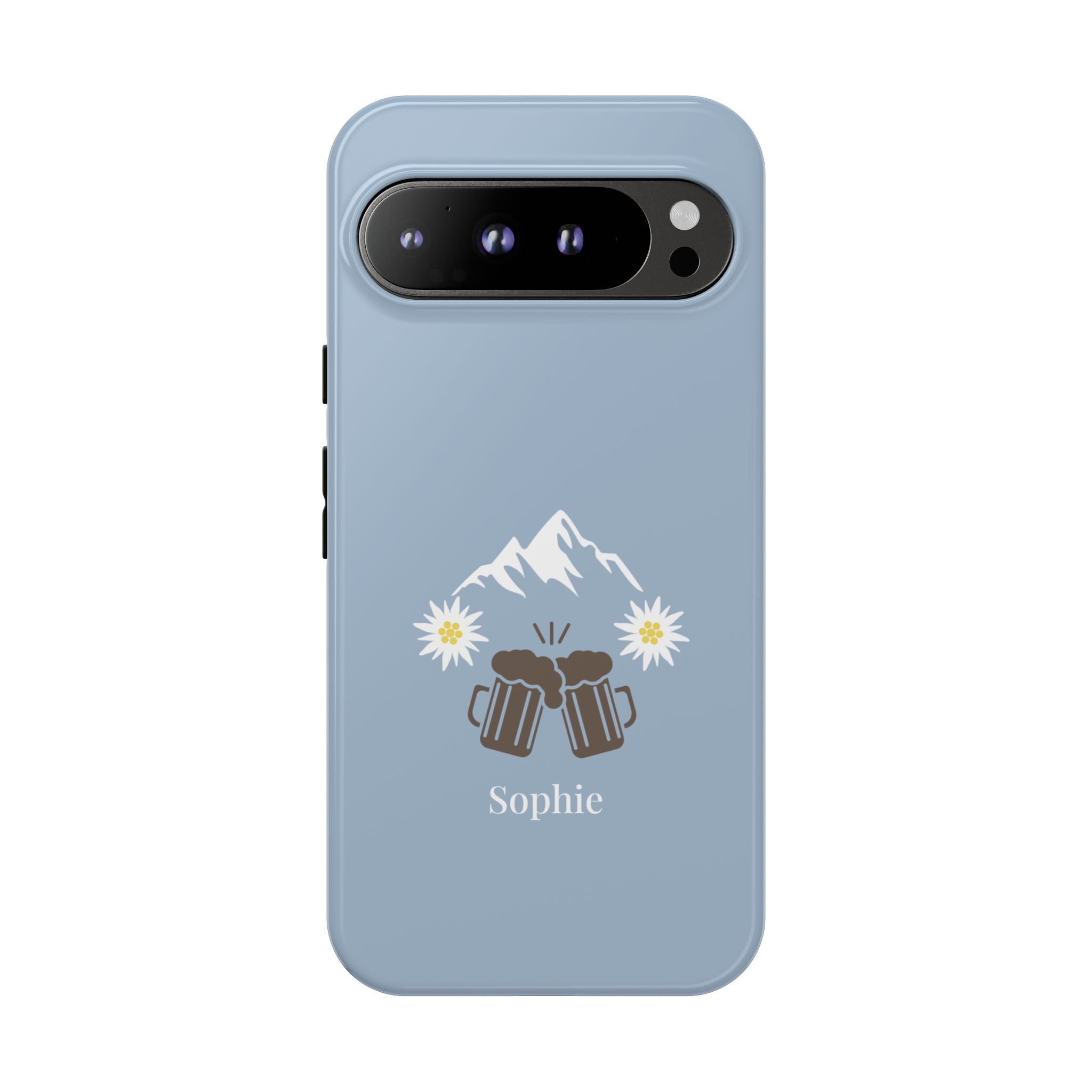 O'ZAPFT PASTELLBLAU – Personalisierte Handyhülle mit Dual-Layer-Schutz
