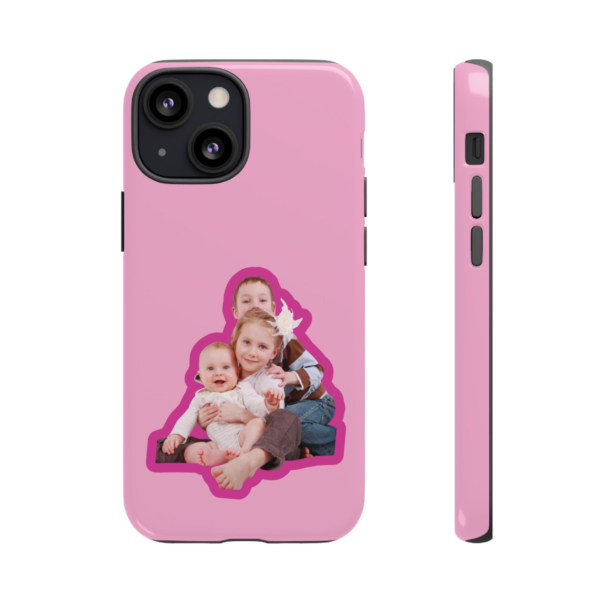PINK CARTOON – Personalisierte Foto Handyhülle mit Dual-Layer-Schutz