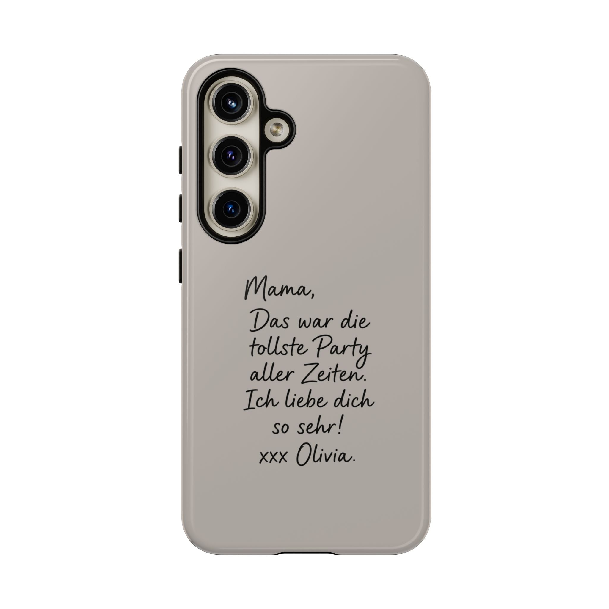 MOCCA HANDWRITTEN NOTE – Personalisierte Handyhülle mit Dual-Layer-Schutz